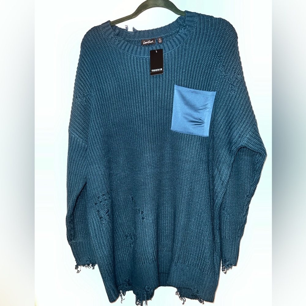 Torrid distressed sweater
